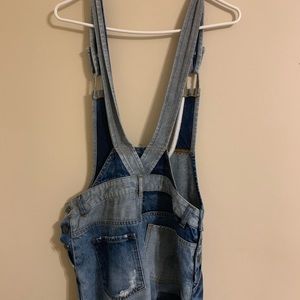 Free People Denim Patchwork Dress